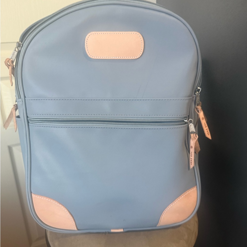 Jon Hart Design Sky Blue and Soft Pink Backpack
